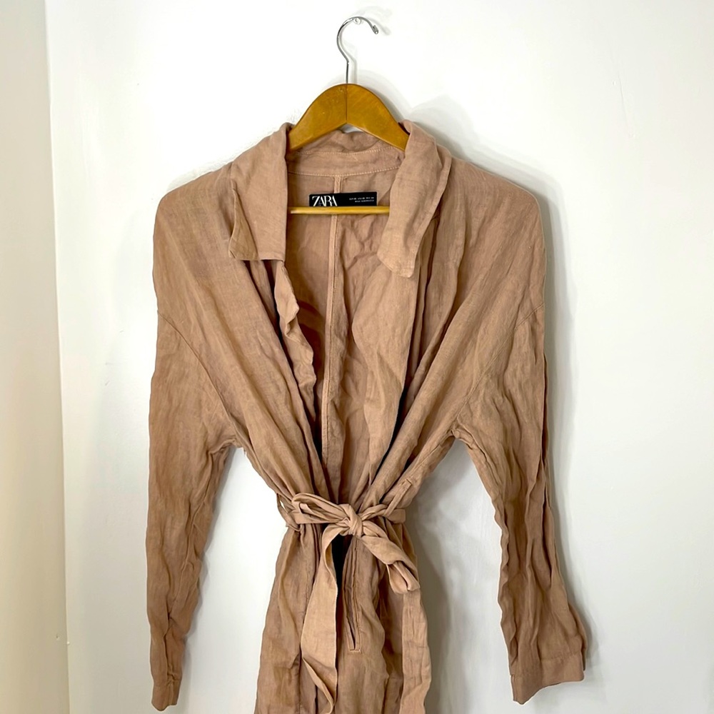 Zara XS Pink Spring Lightweight Coat/ Blazer